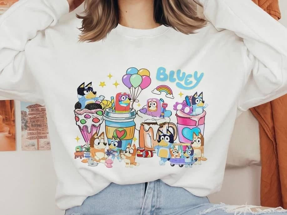 Character milkshake birthday graphic design