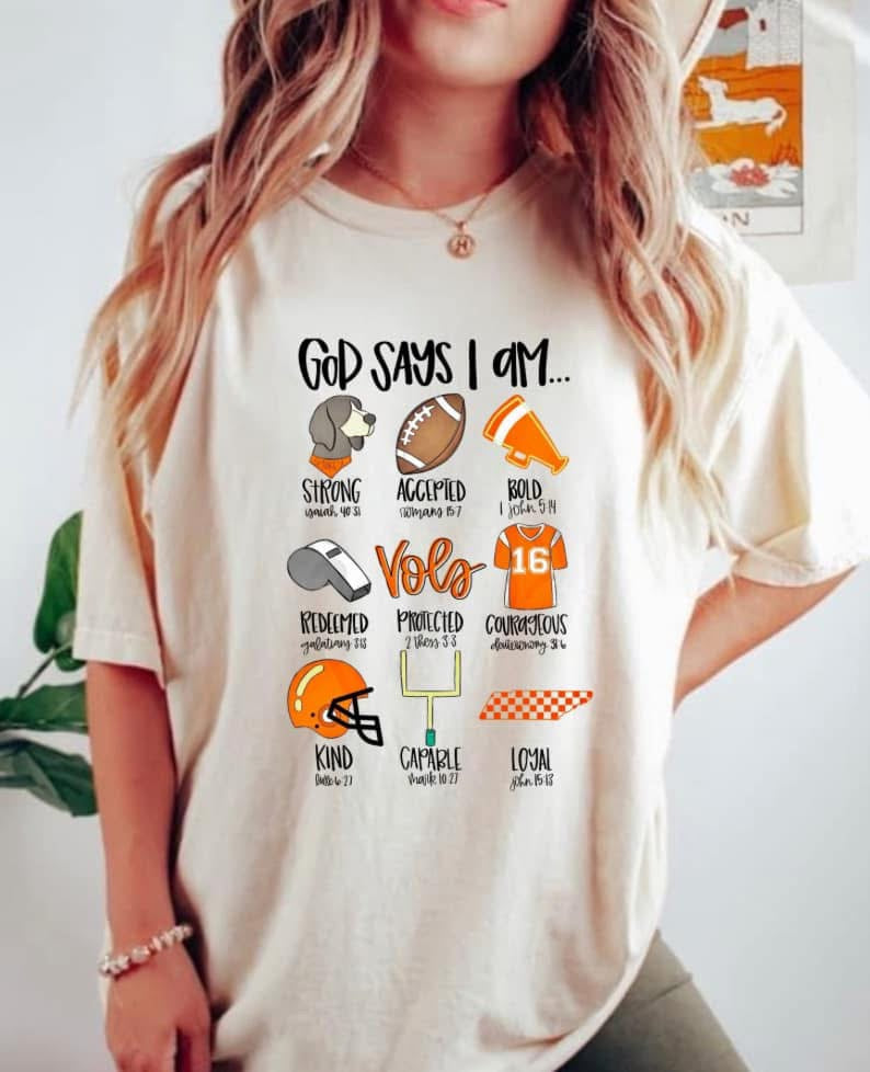 God Says I Am TN graphic design
