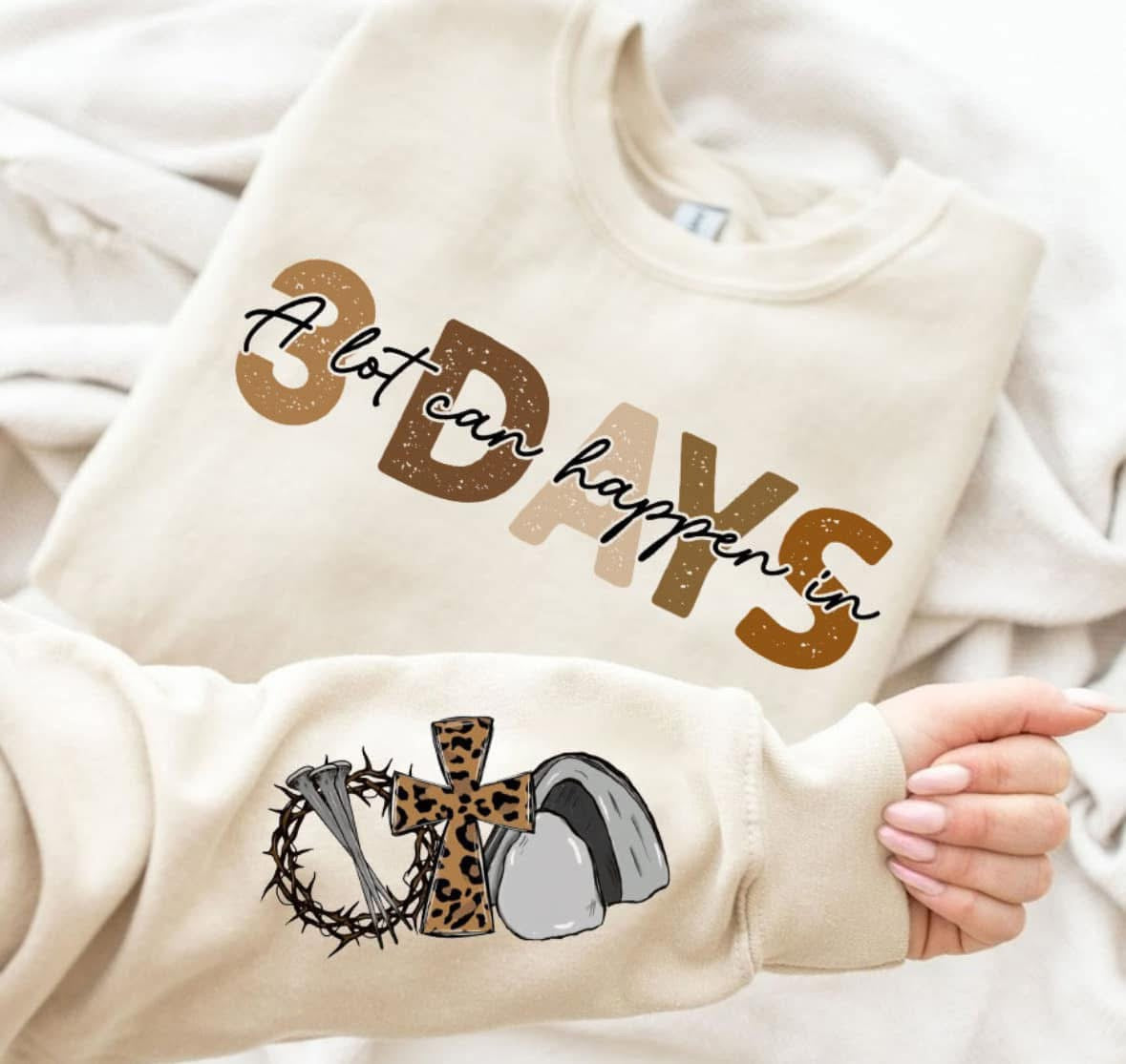 A lot Can Happen In 3 Days graphic design