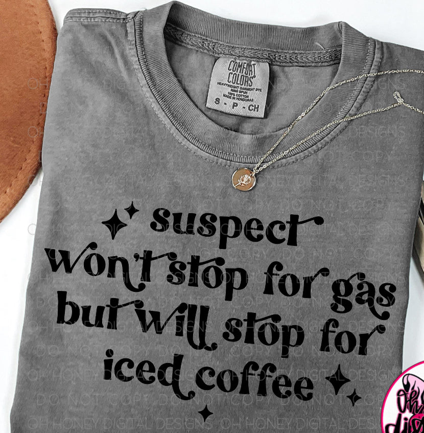 Suspect coffee graphic design