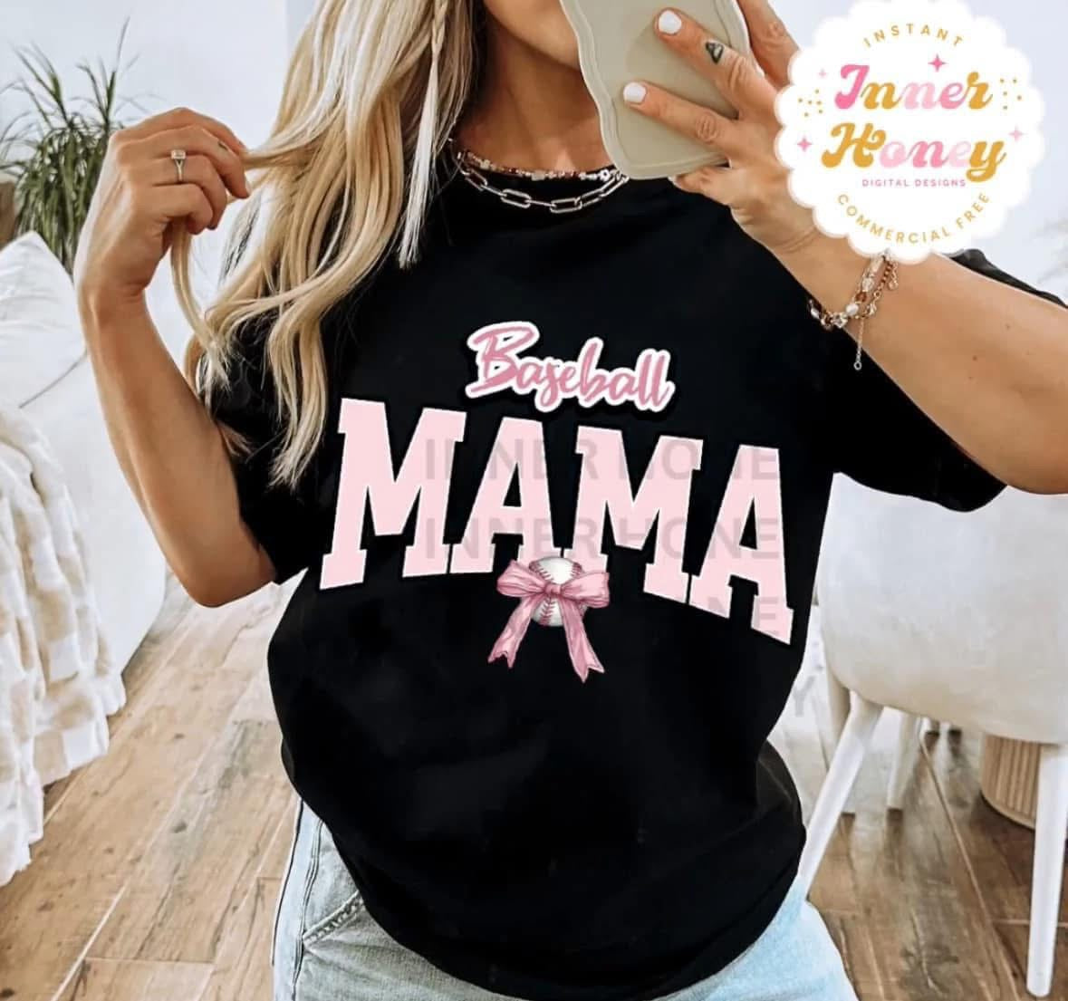Baseball Mama graphic design