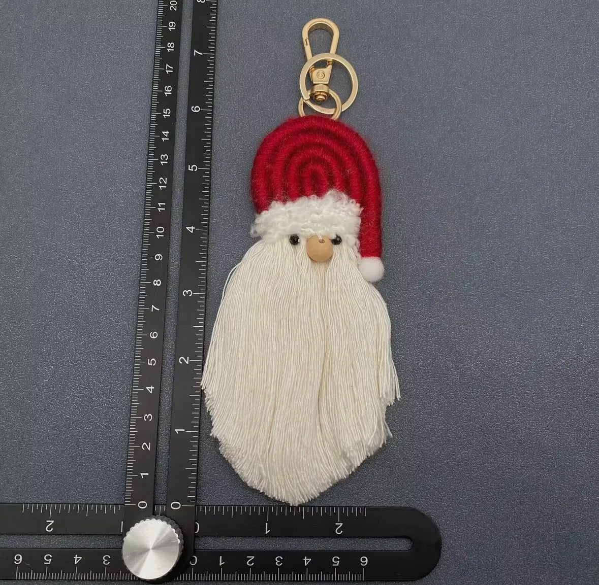 Christmas cotton thread keychain