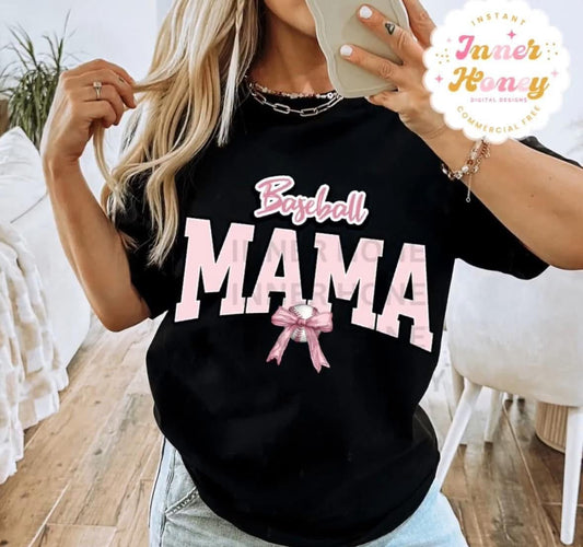 Baseball Mama graphic design