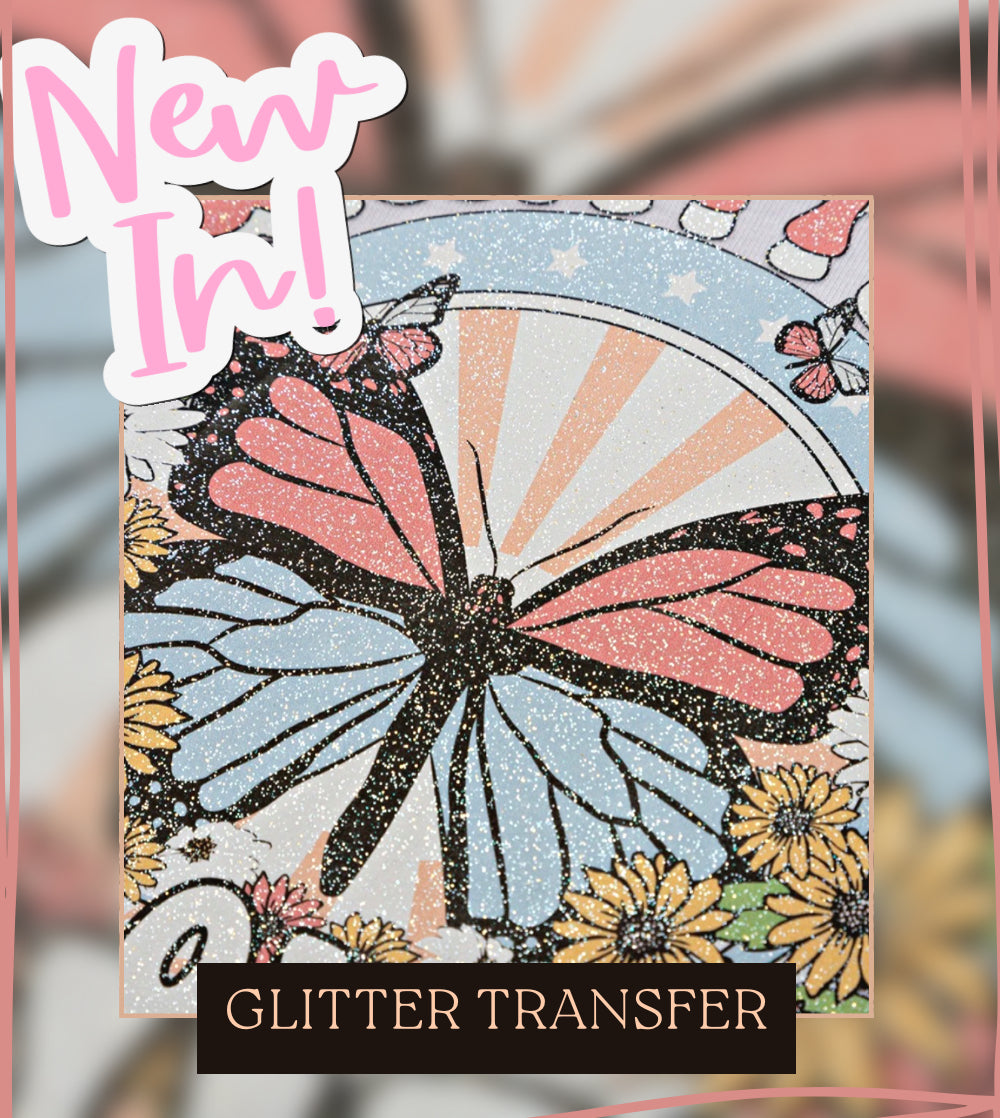 GLITTER dtf single transfers
