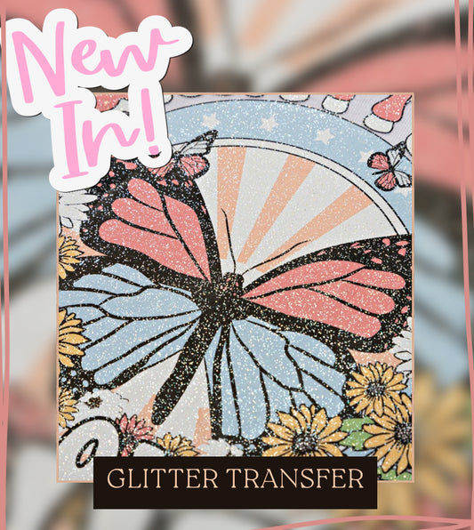 GLITTER dtf single transfers