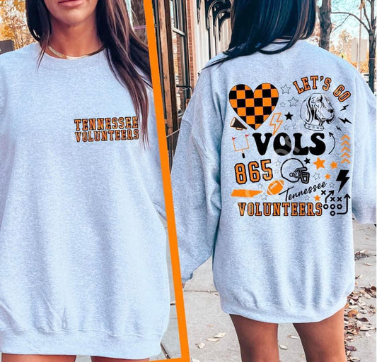 Tennessee volunteers collage sweatshirt